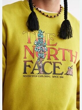 The North Face Never Stop Exploring Crew Neck Sweatshirt Men’s Sz M Hike Camp